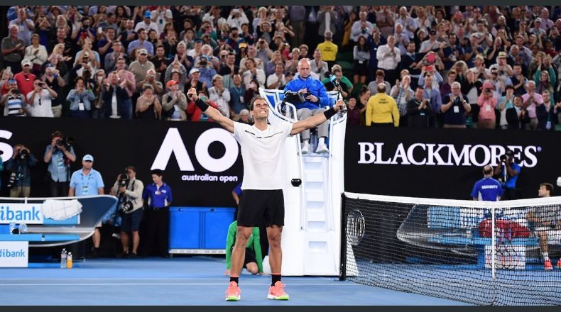 Nadal le ganó a Dimitrov en 5 sets y definirá el Australian Open ante Federer