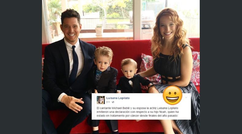 Michael Bublé y Luisana Lopilato hablaron de la salud de Noah: 