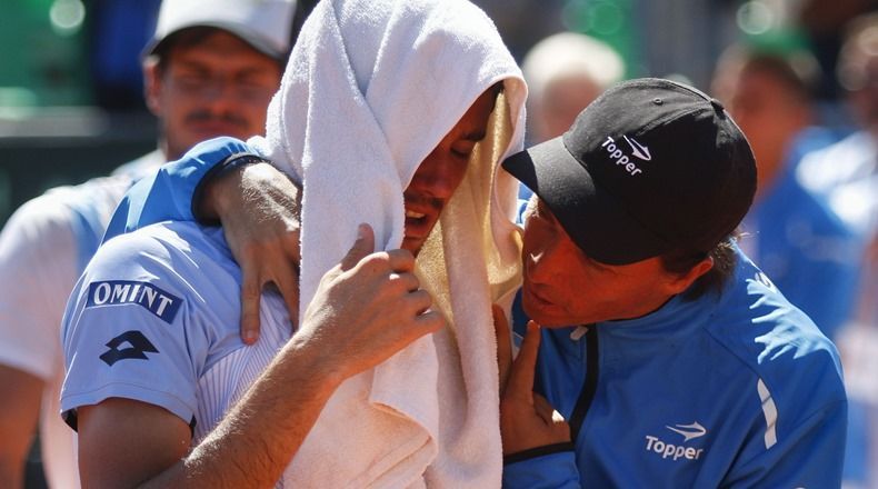 Pella cayó ante Fognini y Argentina quedó eliminada de la Copa Davis