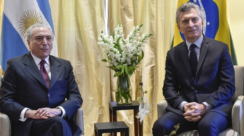 Mauricio Macri se reunirá con Michel Temer para reactivar el Mercosur